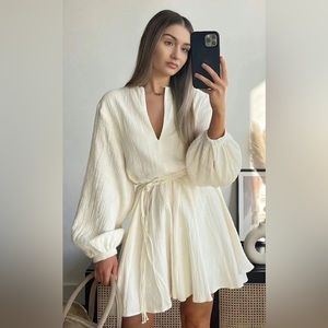 H&M Cream Mini Dress